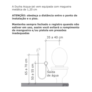 Ducha Higiênica Acqua Jet Ascot 2195 Fabrimar