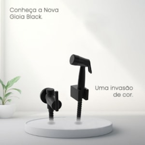 Ducha Higiênica com Derivação Nova Gioia Black 2195 Fabrimar