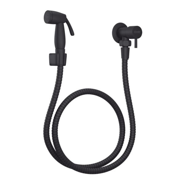 Ducha Higiênica Nápoles Preto Fosco 5301 Civitt