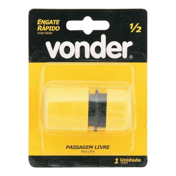 Engate Rápido para Mangueira 1/2'' Passagem Livre Vonder