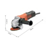 Esmerilhadeira Angular 4.1/2 115mm 650W 127V Black Decker G650