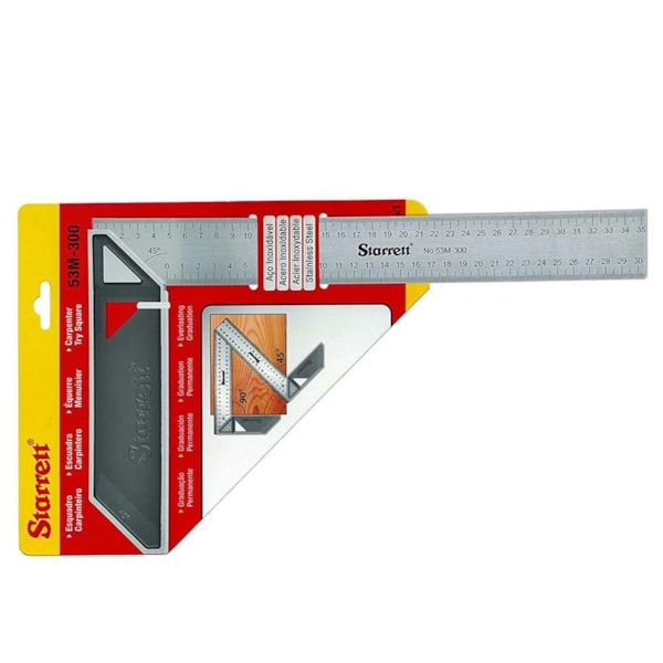 Esquadro para Carpinteiro 300mm Starrett Nº 53M