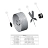 Exaustor Industrial 30cm (300mm) Grafite 127V Tron