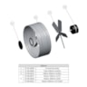 Exaustor Industrial 50cm (500mm) Grafite 127V Tron