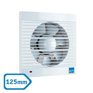 Exaustor para Banheiro 12,5cm (125mm) Branco 127V Tron