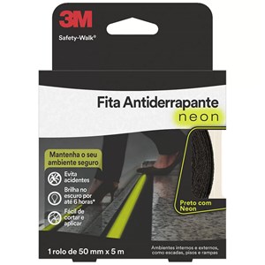 Fita Adesiva Antiderrapante 3M Safety-Walk 50mm x 5m Neon