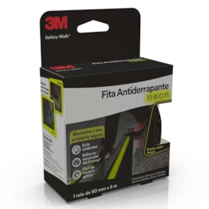 Fita Adesiva Antiderrapante 3M Safety-Walk 50mm x 5m Neon