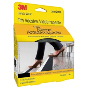 Fita Adesiva Antiderrapante 3M Safety-Walk 50mm x 5m Preta