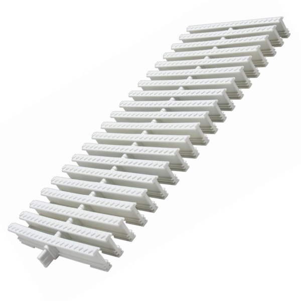 Grelha de Piso 20x50cm Articulada Branca Pedestre Tigre