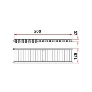 Grelha Para Calha de Piso Tigre 13x50 Areia