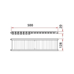 Grelha Para Calha de Piso Tigre 13x50 Cinza 3 Toneladas