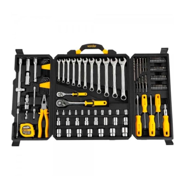 Kit (Jogo) de Ferramentas Vonder 128 peças 35.99.110.128