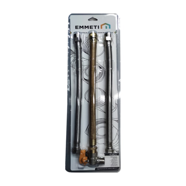Kit Mangueira Aquecedor a Gás 40cm 3040 Emmeti