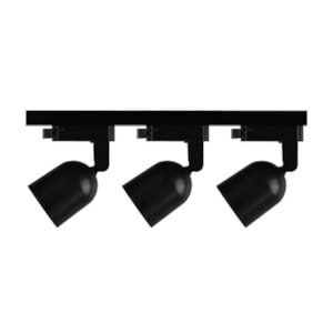 Kit Trilho Eletrificado Elegance 3 Spots 7W 6500K Preto Avant 
