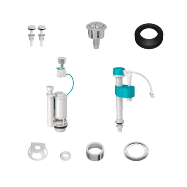 Kit Universal para Caixa de Descarga Duplo 1100.SI.60.01 DECA