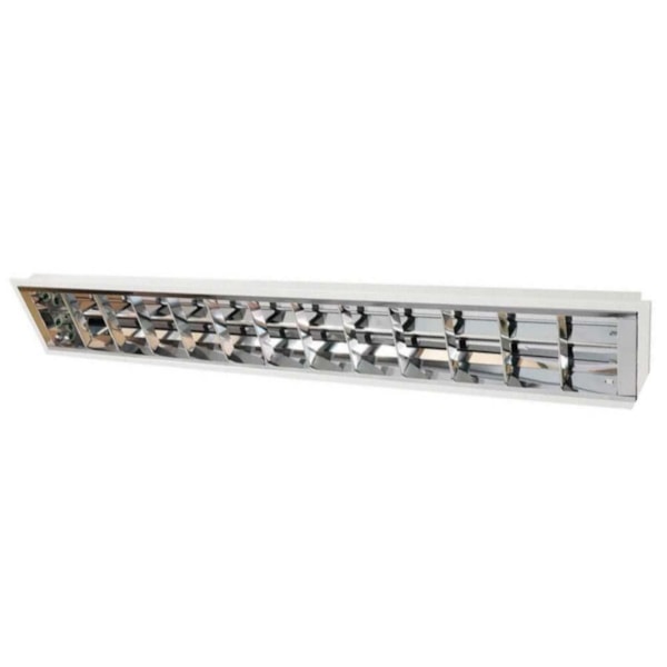 Luminária calha Acrux de embutir 2x28 T5 BLAN (A-1685)