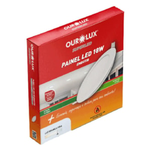 Luminaria Led Embutir 18w 2700k Redondo Ourolux