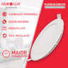 Luminaria Led Embutir 18w 2700k Redondo Ourolux
