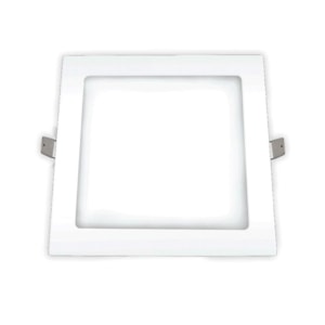Luminária Plafon Led Embutir 24w 6500k Quadrado Branco Ourolux