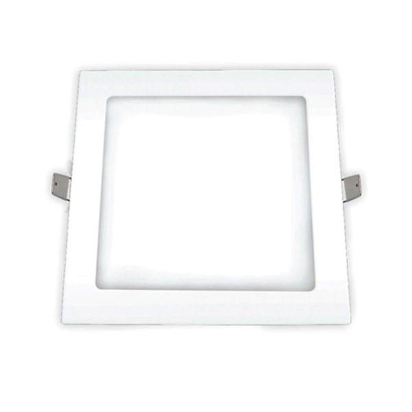 Luminária Plafon Led Embutir 24w 6500k Quadrado Branco Ourolux