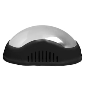 Luminária Tartaruga Ilumi Decor PVC Preta 16113