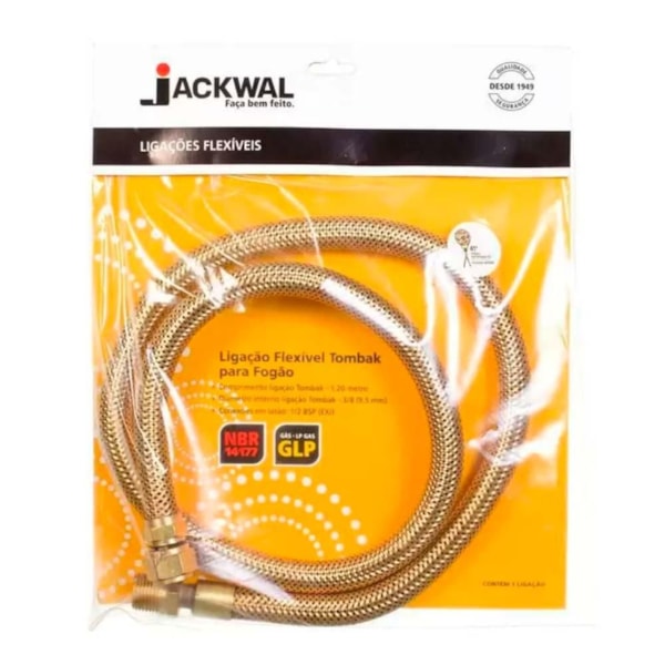 Mangueira para Gás em Metal com  30cm (NBR14177) Jackwal
