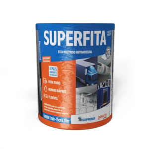 Manta Fita Adesiva Asfáltica Aluminizada Telhado Superfita 15cm X 10m Denver