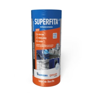 Manta Fita Adesiva Asfáltica Aluminizada Telhado Superfita 30cm X 10m Denver