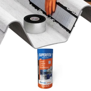 Manta Fita Adesiva Asfáltica Aluminizada Telhado Superfita 30cm X 10m Denver