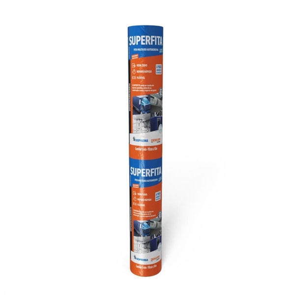 Manta Fita Adesiva Asfáltica Aluminizada Telhado Superfita 90cm X 10m Denver