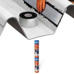 Manta Fita Adesiva Asfáltica Aluminizada Telhado Superfita 90cm X 10m Denver
