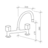 Misturador de Cozinha Mesa Nova Petra 1256 Fabrimar