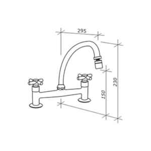 Misturador de Cozinha Mesa Soho 1256 Fabrimar