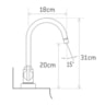 Misturador de Cozinha Monocomando Mesa Gioia 3020 Fabrimar