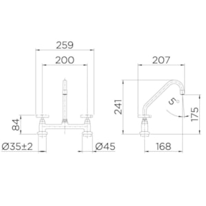 Misturador Docol para Cozinha de Mesa 1/2 Primor 673706 