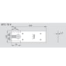 Mola de Piso para Porta BTS 75 V Eixo T Espelho Inox Polido Dorma