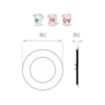 Painel Plafon Led 12W Embutir Redondo Branco 6500K Ourolux