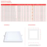Painel Plafon Led 18W Embutir Quadrado Amarelo 3000K Avant