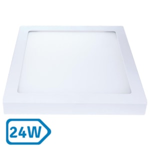 Painel Plafon Led 24W Sobrepor Quadrado Branco 6500K Avant
