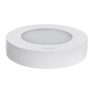 Painel Plafon Led 24W Sobrepor Redondo Branco 6500K Avant