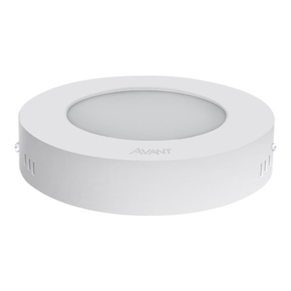 Painel Plafon Led 24W Sobrepor Redondo Branco 6500K Avant