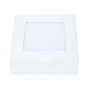 Painel Plafon Led 6W Sobrepor Quadrado Amarelo 3000K Avant