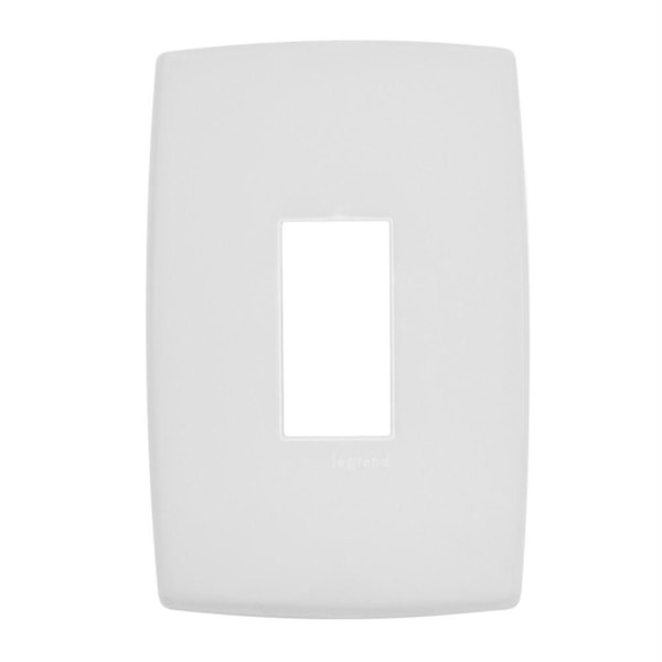 Placa 4x2 para 1 Módulo Vertical Pial Plus Legrand 618501