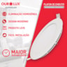 Plafon Led Redondo Embutir 18w 6500k Ourolux