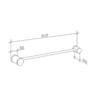 Porta Toalha Barra Universal 5140 Fabrimar