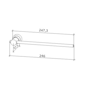 Porta Toalha de Rosto Barra Casual 5200 Fabrimar