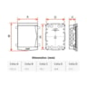 Quadro de Distribuição Embutir PVC 27/36 Disjuntores com Barramento Branco Tigre
