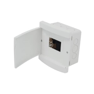 Quadro de Distribuição Embutir PVC 3 / 4 Disjuntores sem Barramento Branco Tigre