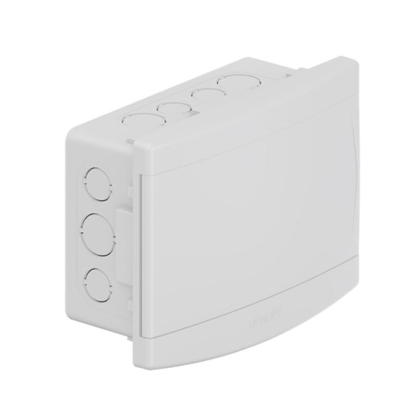 Quadro de Distribuição Embutir PVC 6 / 8 Disjuntores com Barramento Branco Tigre