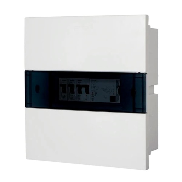 Quadro de Distribuição Embutir Simbox 8 Disjuntores PVC Transparente Siemens